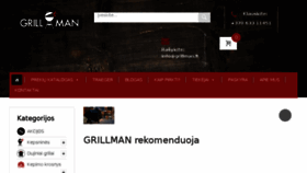 What Grillman.lt website looked like in 2018 (5 years ago)