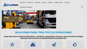 What Grupohasar.com website looked like in 2018 (5 years ago)