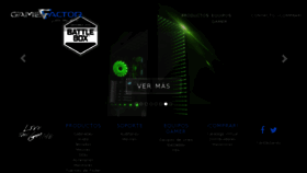 What Gamefactor.mx website looked like in 2018 (5 years ago)