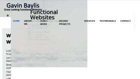 What Gavinbaylis.com website looked like in 2018 (5 years ago)