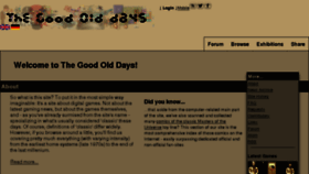 What Goodolddays.net website looked like in 2018 (5 years ago)