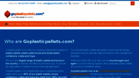 What Goplasticpallets.com website looked like in 2018 (5 years ago)