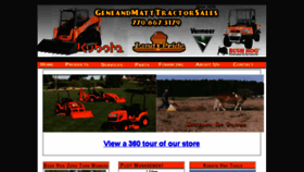 What Geneandmatttractorsales.com website looked like in 2018 (5 years ago)