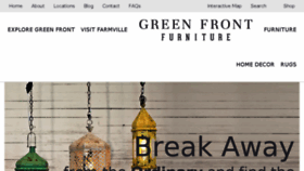 What Greenfront.com website looked like in 2018 (5 years ago)