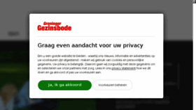 What Gezinsbode.nl website looked like in 2018 (5 years ago)