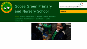 What Goosegreenprimaryschool.org website looked like in 2018 (5 years ago)