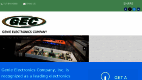 What Genieelectronics.com website looked like in 2018 (5 years ago)
