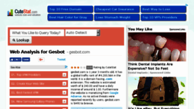 What Gesbot.com.cutestat.com website looked like in 2018 (5 years ago)