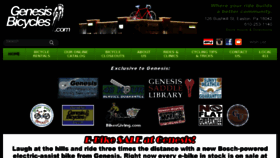 What Genesisbicycles.com website looked like in 2018 (5 years ago)