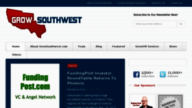 What Growsouthwest.com website looked like in 2018 (5 years ago)