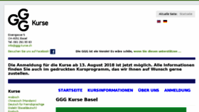 What Ggg-kurse.ch website looked like in 2018 (5 years ago)