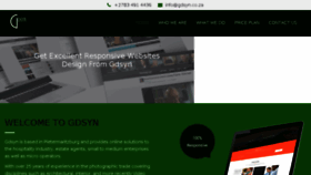 What Gdsyn.co.za website looked like in 2018 (5 years ago)
