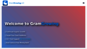What Gramgrowing.com website looked like in 2018 (5 years ago)