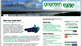 What Gogreencharleston.org website looked like in 2018 (5 years ago)