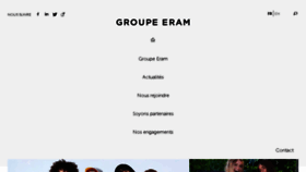 What Groupe-eram.fr website looked like in 2018 (5 years ago)
