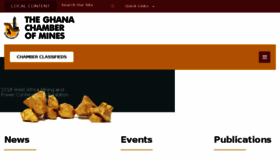 What Ghanachamberofmines.org website looked like in 2018 (5 years ago)