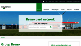 What Groupbruno.be website looked like in 2018 (5 years ago)