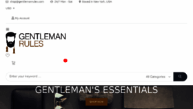 What Gentlemanrules.com website looked like in 2018 (5 years ago)