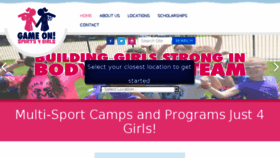 What Gameonsports4girls.com website looked like in 2018 (5 years ago)