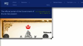 What Gov.bn website looked like in 2018 (5 years ago)
