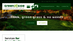 What Getgreenside.com website looked like in 2018 (5 years ago)