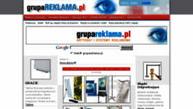 What Grupareklama.pl website looked like in 2018 (5 years ago)