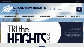 What Grandviewheights.org website looked like in 2018 (5 years ago)