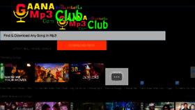 What Gaanamp3club.com website looked like in 2018 (5 years ago)