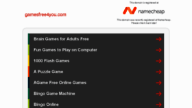 What Gamesfree4you.com website looked like in 2018 (5 years ago)