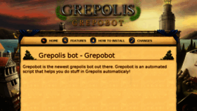 What Grepobot.com website looked like in 2018 (5 years ago)