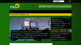 What Gruene-fraktion-magdeburg.de website looked like in 2018 (5 years ago)