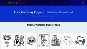 What Getcoloringpages.com website looked like in 2018 (5 years ago)