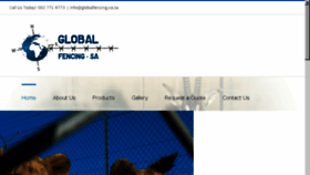 What Globalfencing.co.za website looked like in 2018 (5 years ago)