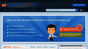 What Grundschulmaterial-online.de website looked like in 2018 (5 years ago)