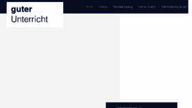 What Guterunterricht.de website looked like in 2018 (7 years ago)