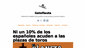 What Gatoflauta.com website looked like in 2018 (5 years ago)