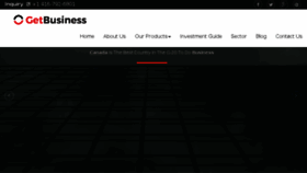What Getbusiness.ca website looked like in 2018 (5 years ago)