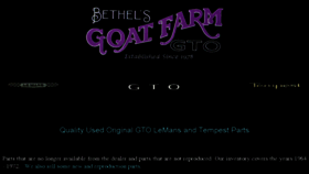 What Goatfarm.com website looked like in 2018 (5 years ago)