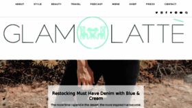 What Glamlatte.com website looked like in 2018 (5 years ago)