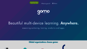 What Gomolearning.com website looked like in 2018 (5 years ago)