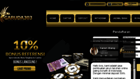 What Garuda303.net website looked like in 2018 (8 years ago)