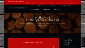 What Gratisopenhaardhout.nl website looked like in 2018 (5 years ago)