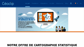 What Geoclip.fr website looked like in 2018 (5 years ago)