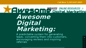 What Getawesomedigital.com website looked like in 2018 (5 years ago)