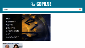 What Gdpr.se website looked like in 2018 (5 years ago)