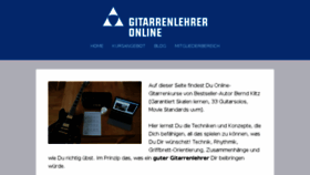 What Gitarrenlehreronline.de website looked like in 2018 (5 years ago)
