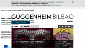 What Guggenheim-bilbao.es website looked like in 2018 (5 years ago)