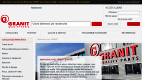 What Granit-parts.fr website looked like in 2018 (5 years ago)