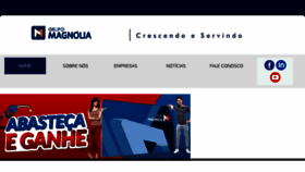 What Grupomagnolia.com.br website looked like in 2018 (5 years ago)
