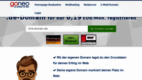 What Goneo.domains website looked like in 2018 (5 years ago)